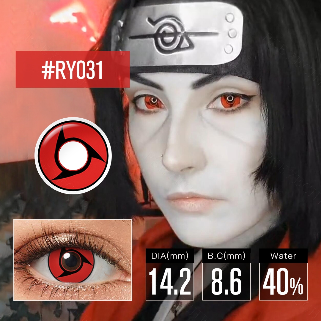 Hot Sale Sharingan Cosplay Contact Lenses Eye Color Lens Korean Colored Contacts Wholesale Halloween Lentilles De Yeux for Eyes