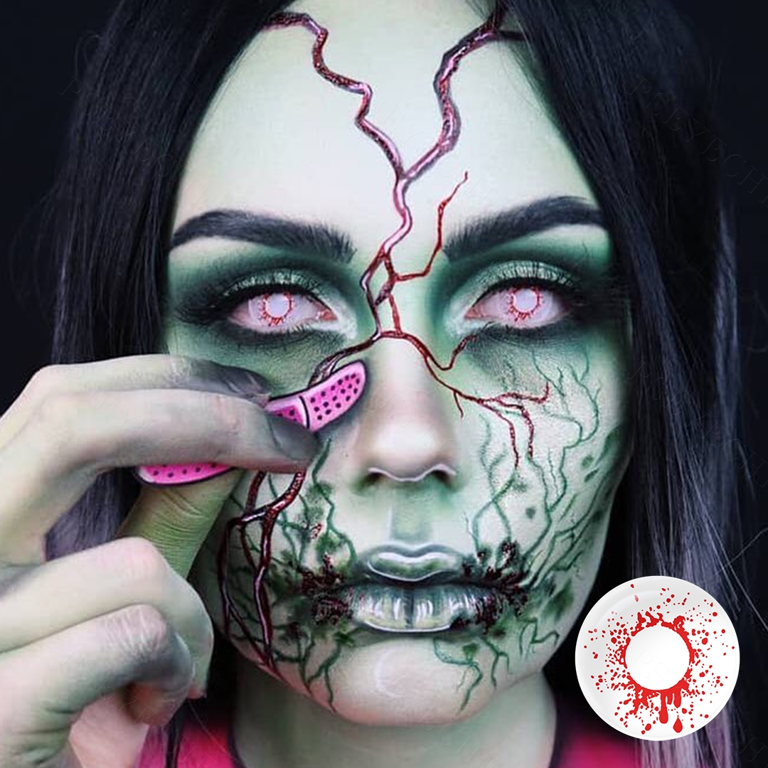 Free Sample Pseyeche Softlens Vampire Halloween Contact Lenses Eye Lens Hollywood Eye Cosplay Soft Lens Lentes De Contacto Color