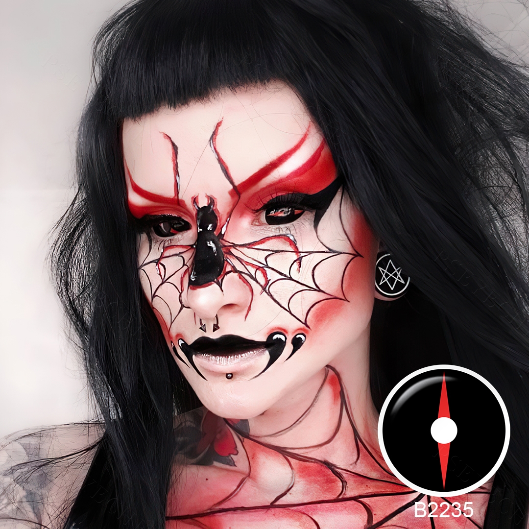 Free Shipping Pseyeche Sclera Lens 22mm Cosplay sharingan Contact Lenses Redlash Sclera Lenses sharingan Contact Lenses