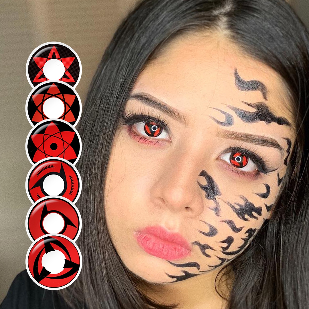 Free  Shipping Anime Contact Lenses Cosplay Colored Contacts Halloween Eye Lens Colored Eye Contacts Lentes De Contacto