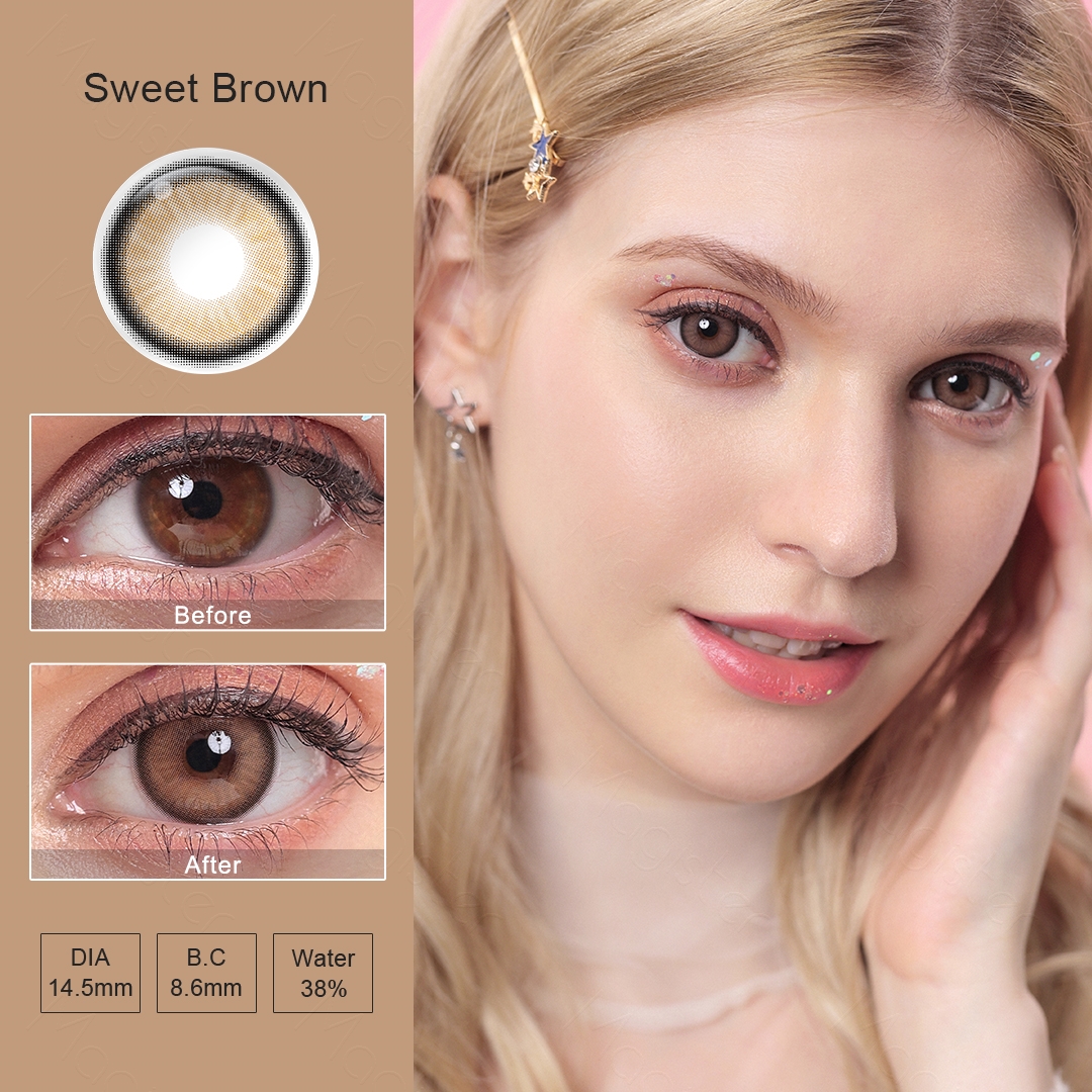 Sweet Brown Contact Lens