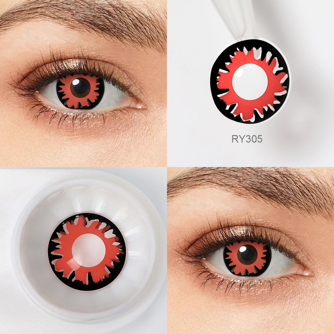 Hot Seller PSEYECHE Colored Contacts Halloween Contact Lenses Cosplay Contacts sharingan Crazy Lens Lentes De Contacto Halloween
