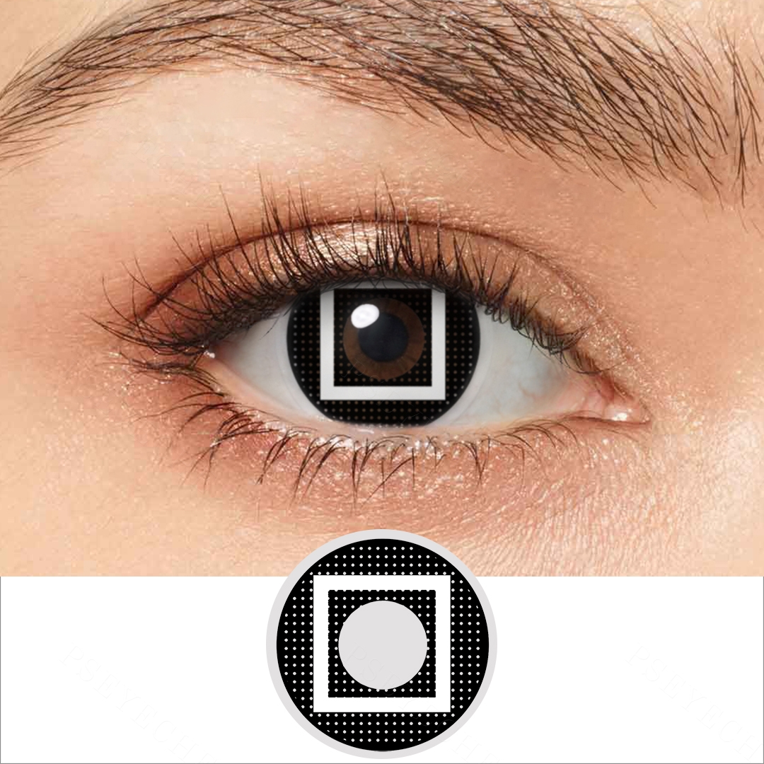 Black square squid game lenses