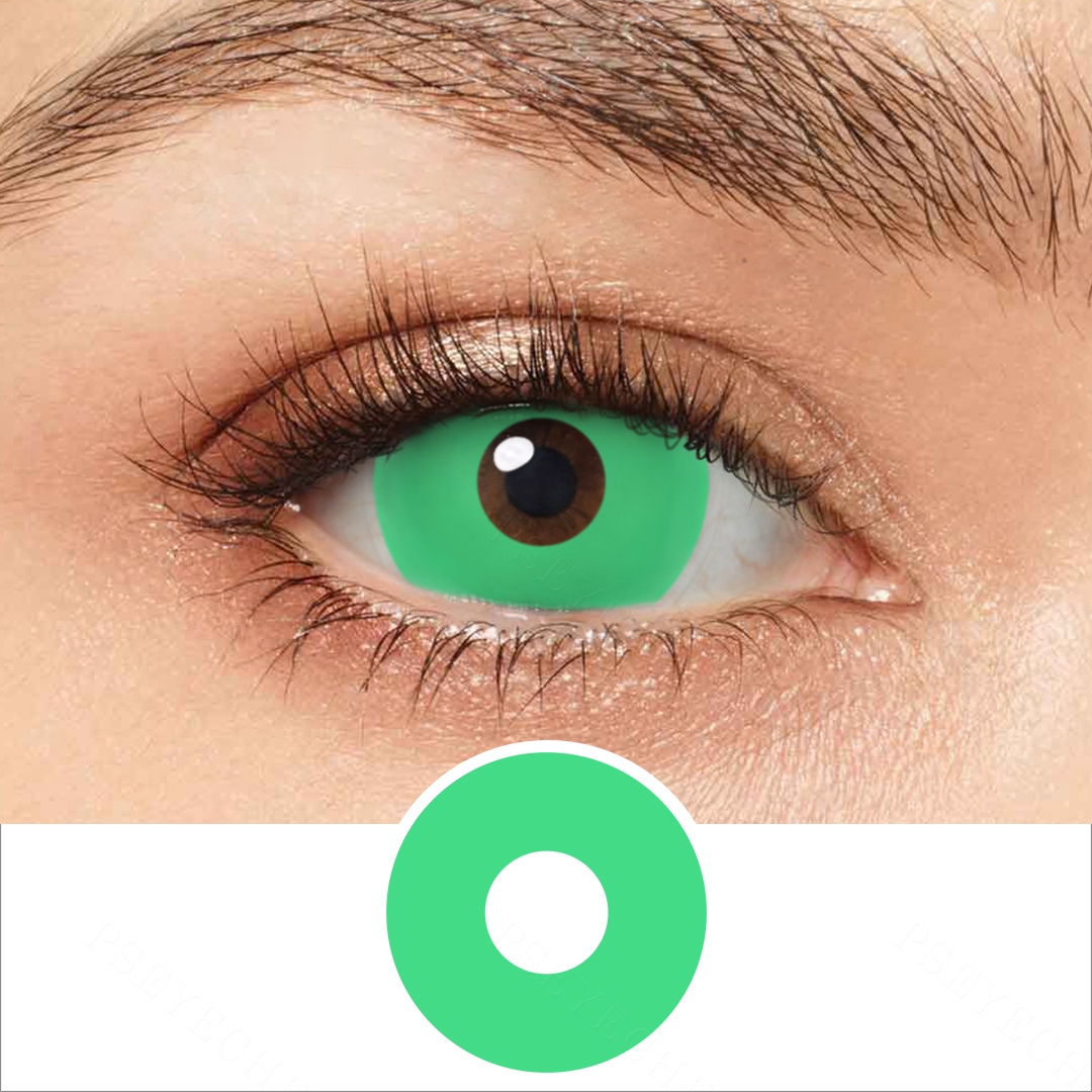 Free Shipping Psyeche Color Contacts New Arrival Luminous 17mm Yearly Soft Colored Contact Lenses UV Glow Lens