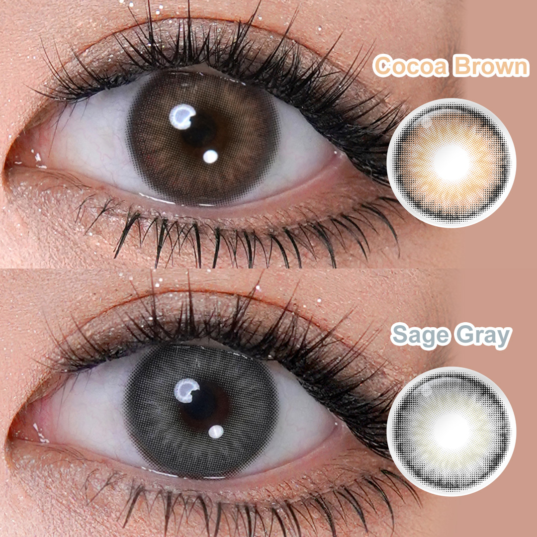Free Shipping Freshgo Eye Contact Lenses New Wholesale 14.20mm Soft Black Contact Lenses 6 Months Beauty Eye Color Contacts