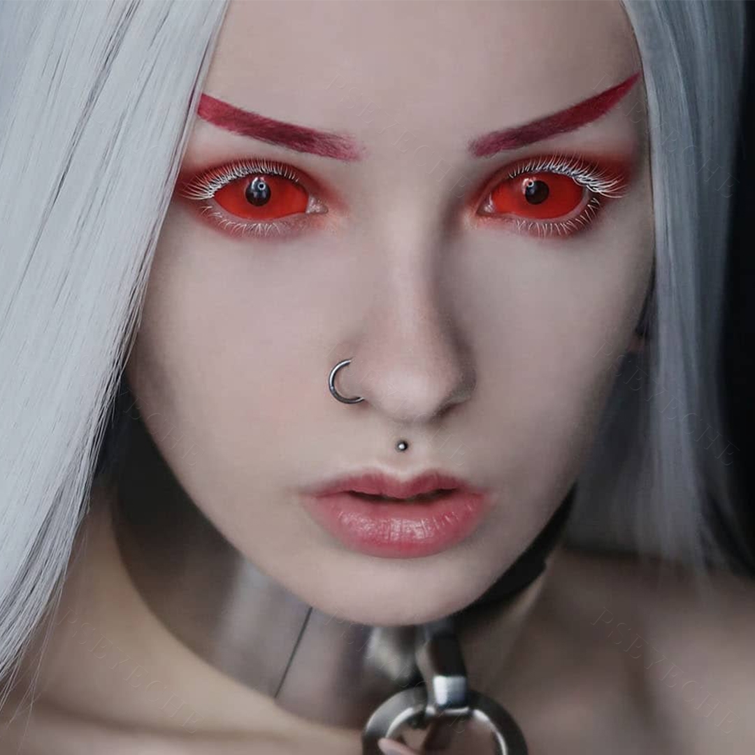 Hot Sales Pseyeche Sclera sharingan Contact Lenses Halloween Contact Lenses Cosplay Eye Contacts Lentilles Lentillas