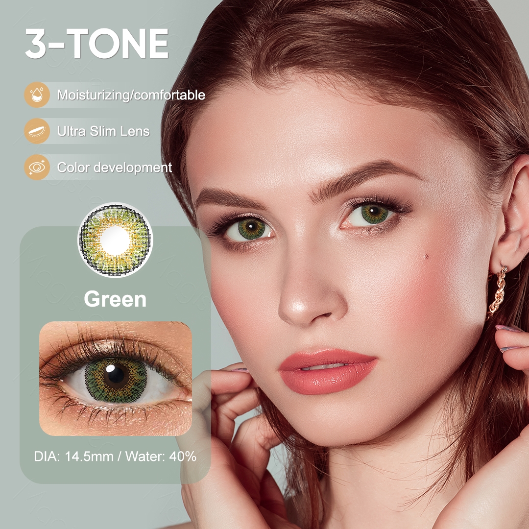 Free Sample Freshgo 3 Tone Contact Lenses Eye Contact 1 Year 14.5mm Eye Lens Contact Lenses Wholesale Eye Lens Kontaktlinsen