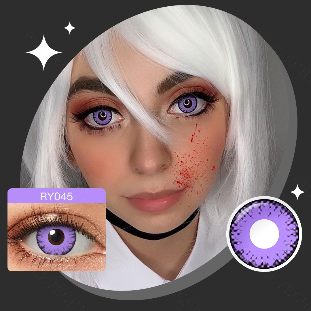 Free Shipping Pseyeche Halloween Vampire Contact Lenses 14.5mm Cosplay Contact Lenses for Halloween Lentes De Contacto Halloween