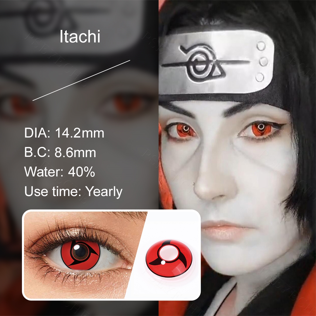 Hot Sale Sharingan Cosplay Contact Lenses Eye Color Lens Korean Colored Contacts Wholesale Halloween Lentilles De Yeux for Eyes