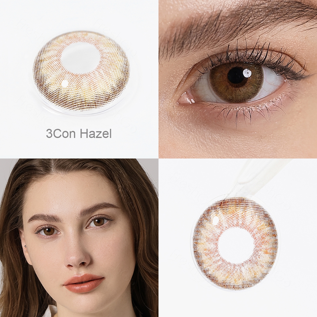 Free Samples Freshgo Color Soft Lens High Quality Natural Look Candy Eye Lens Brown Yearly Natural Colored Contact Lenses