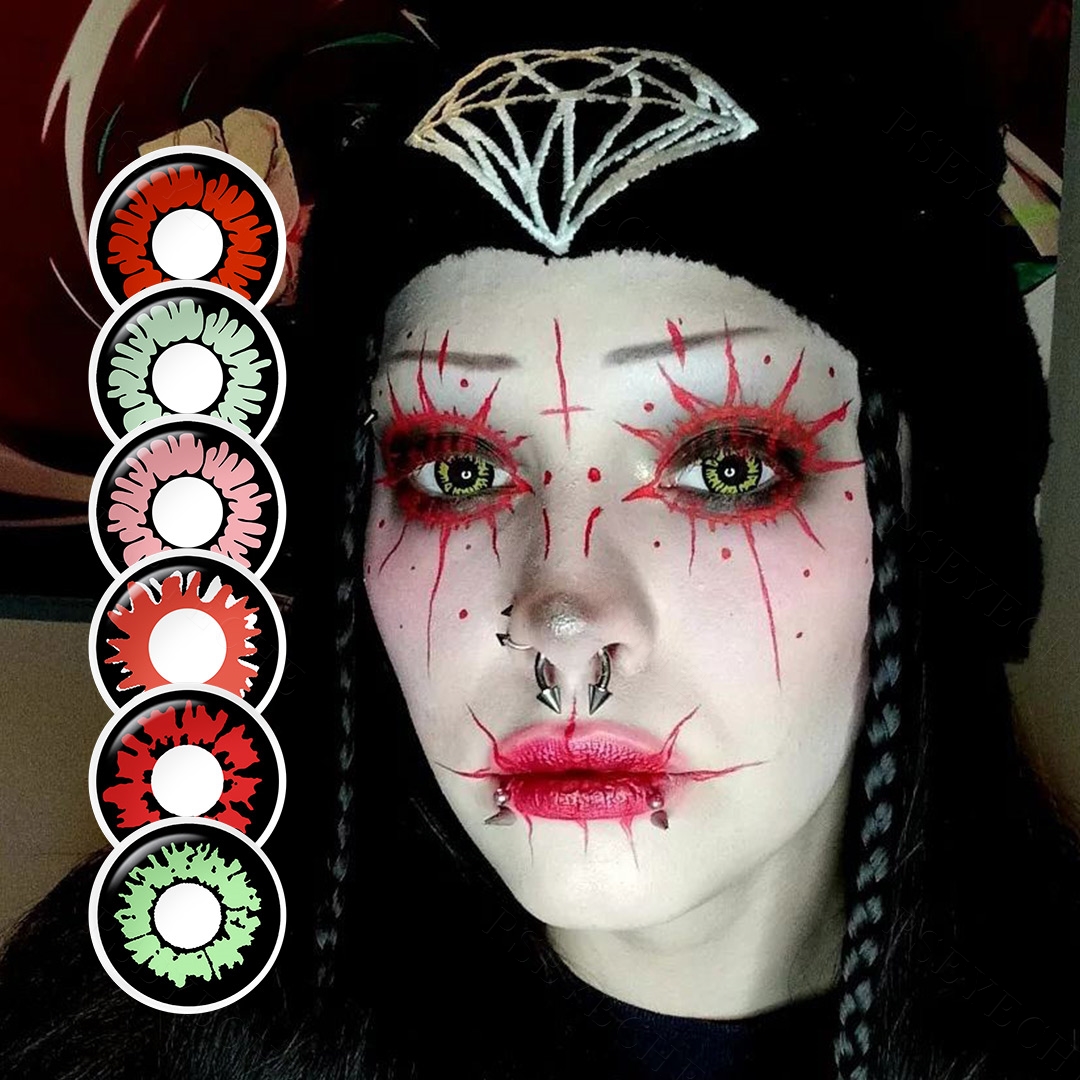 Pseyeche Cosplay Contact Lenses Wholesale Lenses Eye Contact Colour Les Lentilles Pour Les Yeux Lentes De Contacto Halloween