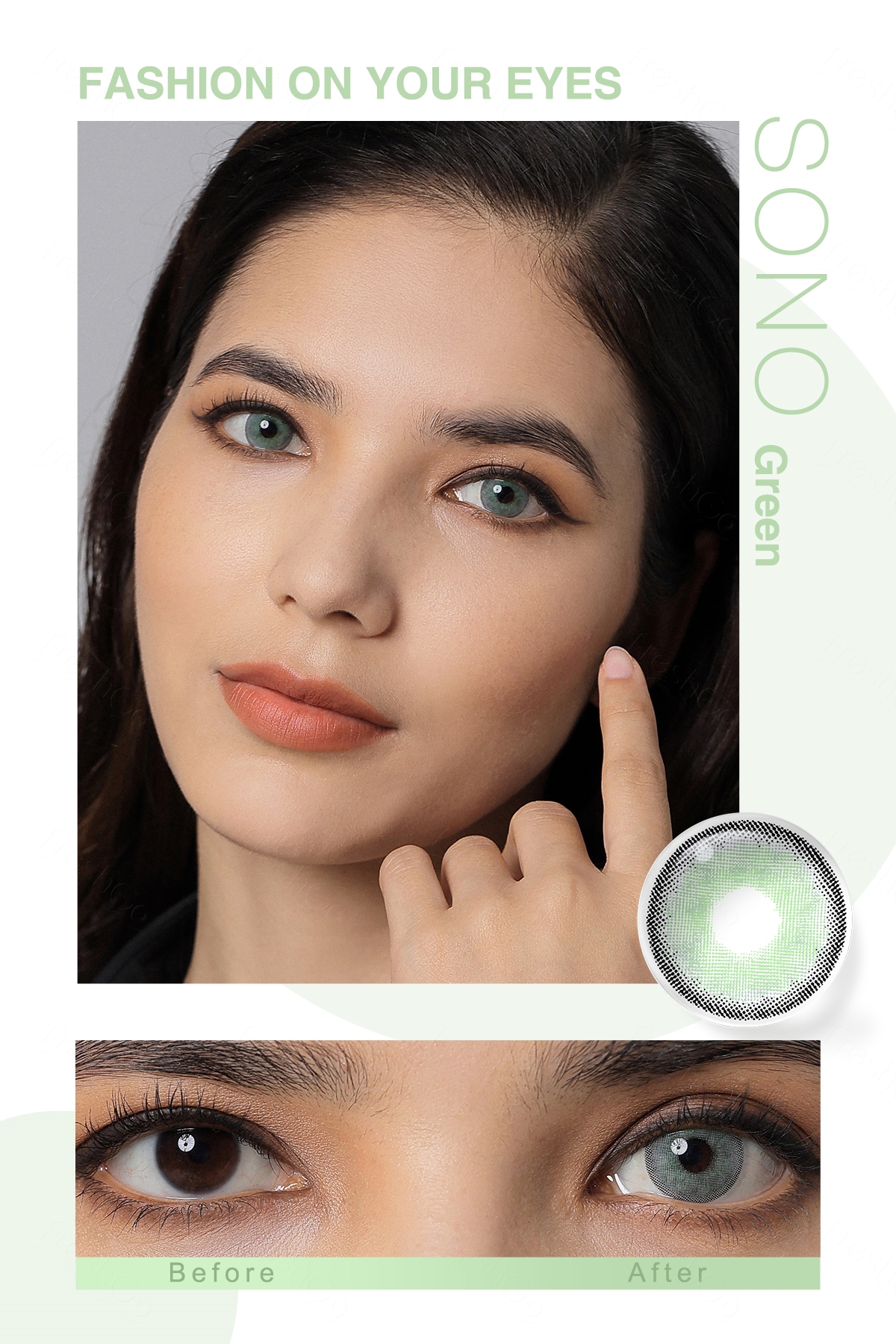 Freshgo New Arrival Wholesale SONO Color Eye Contact Lenses Yearly Natural Soft Color Contacts