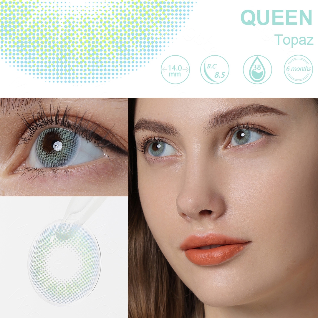 Free Sample Magister QUEEN Eye Cosmetic Contact Lenses Contact Lens Soft Lens Colored Contact Lenses Wholesale Lensa Kontak