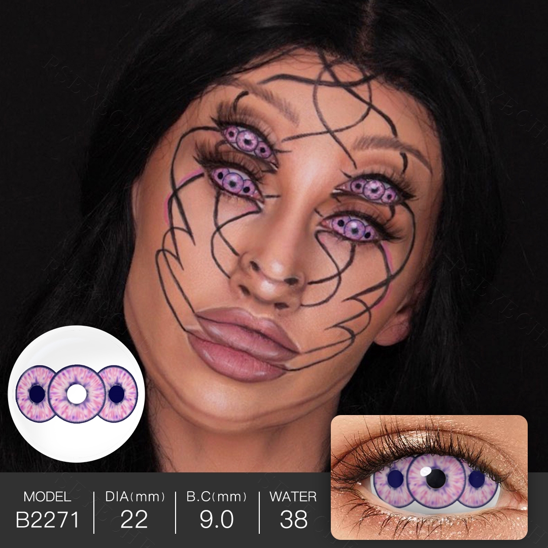 Big Eye Crazy Lens 22mm Sclera Lenses PSEYECHE Halloween Costume Contacts Cosplay Sharingan Contact Lenses