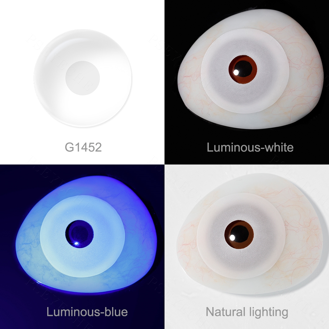 Free  Shipping UV Glow Contact Lenses Sclera 17mm Halloween Contact Lenses Yearly Beauty Decorative Contact Lenses Made in Korea