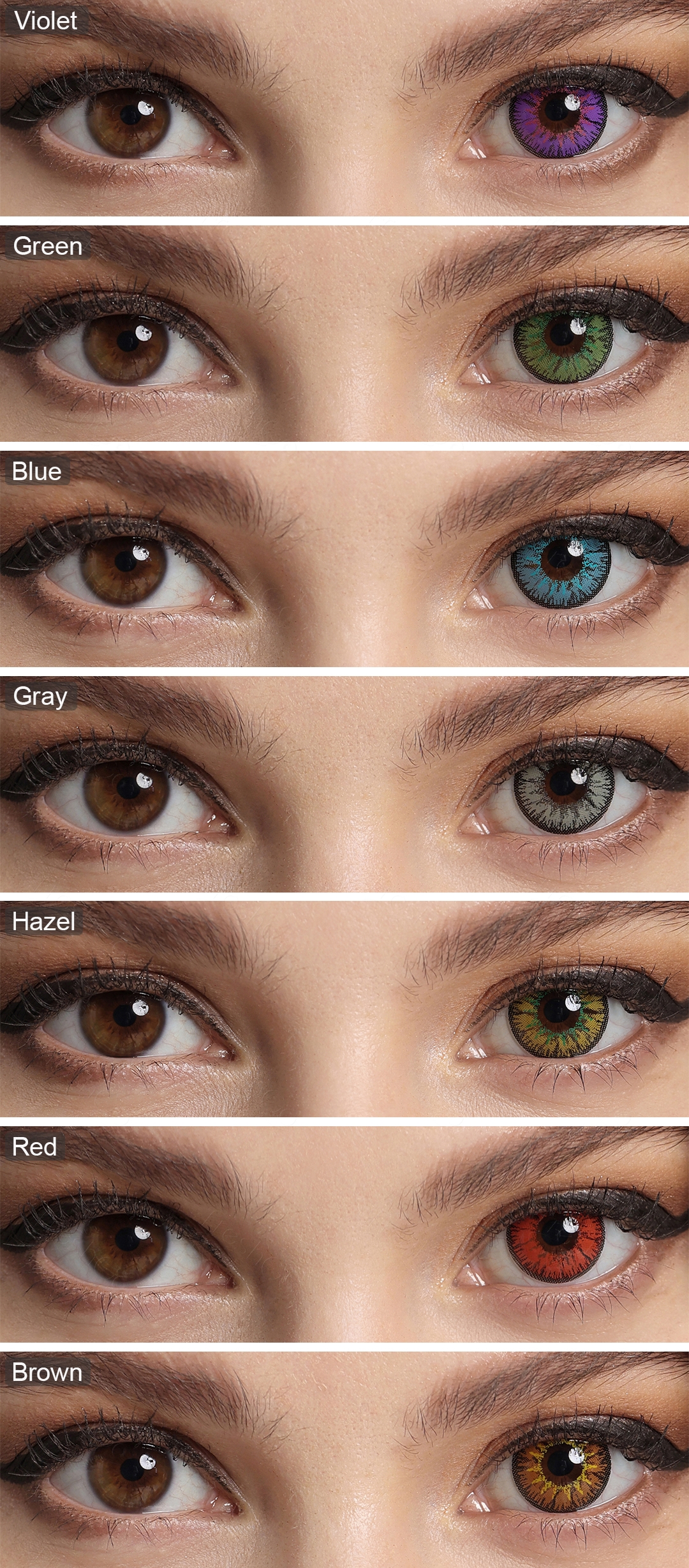 Free Shipping Freshgo Contact Lens Yearly Soft Lentes De Contacto Wholesale Color Eye Contacts Lentes De Contacto De Colores