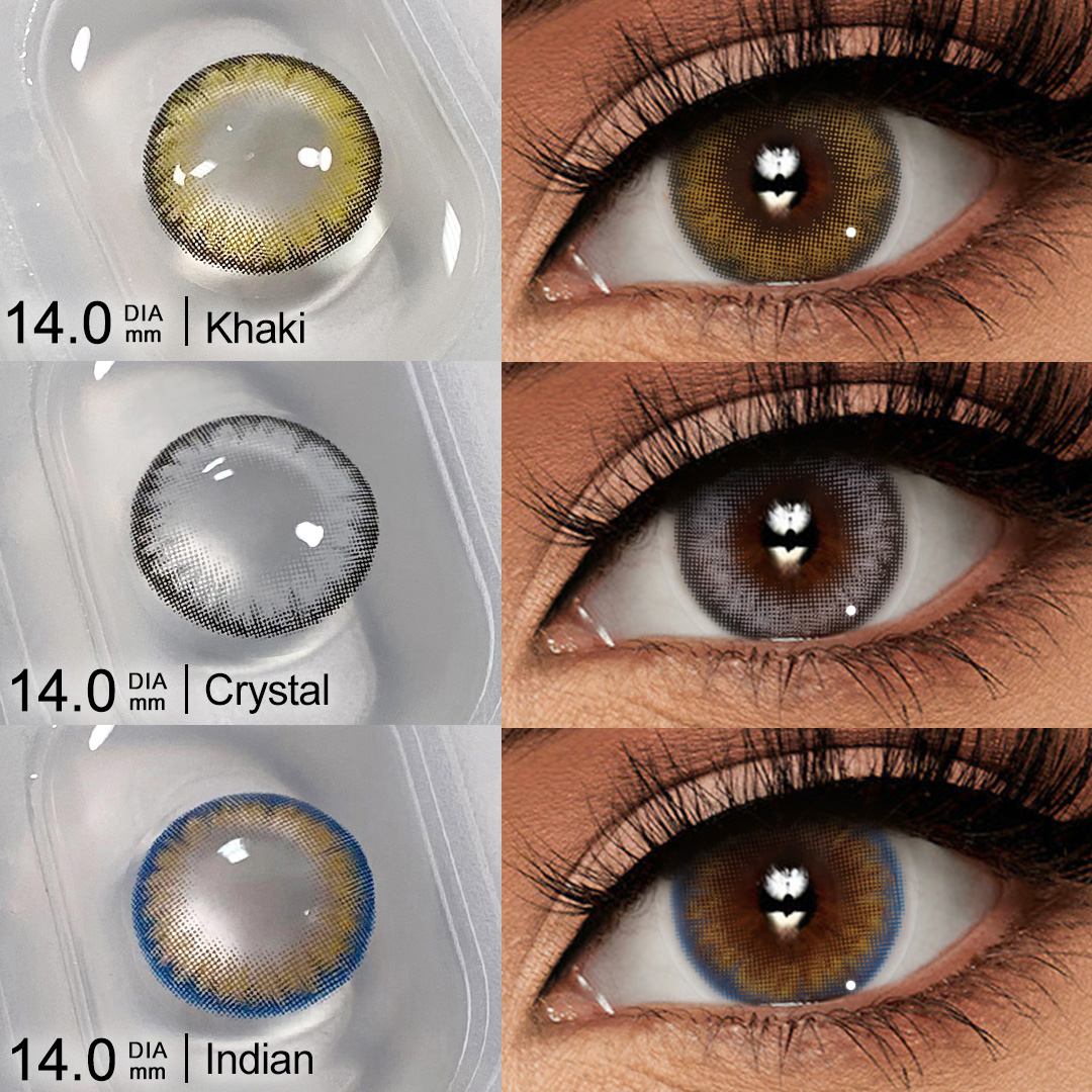 Free Shipping Colored Eye Contact Lenses 40% Water Soft Lens Freshgo PRO Yearly Contacts 14.0mm Eye Lentes De Contactor