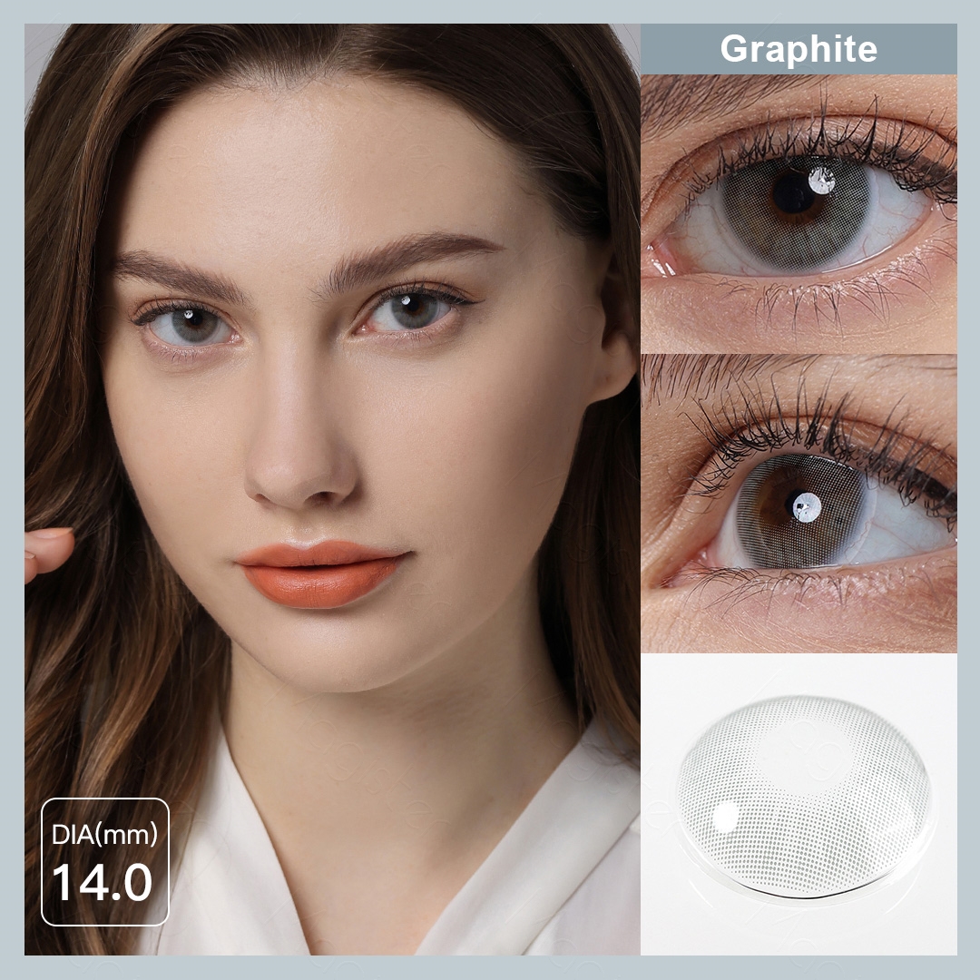 Free Shipping Magister Queen Graphite Prescription Power Contact Lenses Lentilles De Contact De Couleur Lentillas De Colores