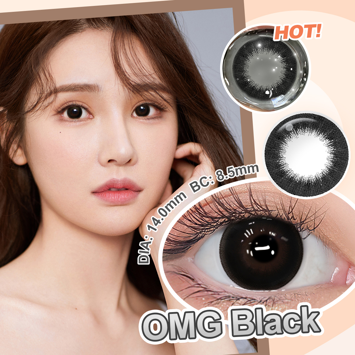 Free Samples Magister OMG Softlens Eye Color Contact Lens Korean Contact Lenses Lensa Kontak Lenses De Contact Lentes De Contato