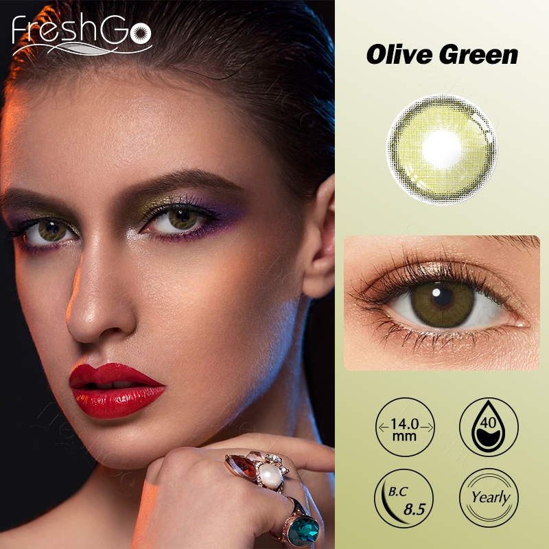 Free Shipping Freshgo PREMIUM Contact Lenses Wholesale Bulk Colored Contacts Lens Korea Colour Contacts Soft 1 Year Color Lens