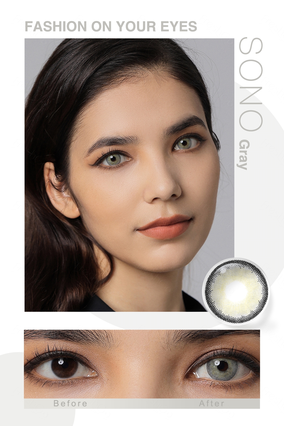 Freshgo New Arrival Wholesale SONO Color Eye Contact Lenses Yearly Natural Soft Color Contacts