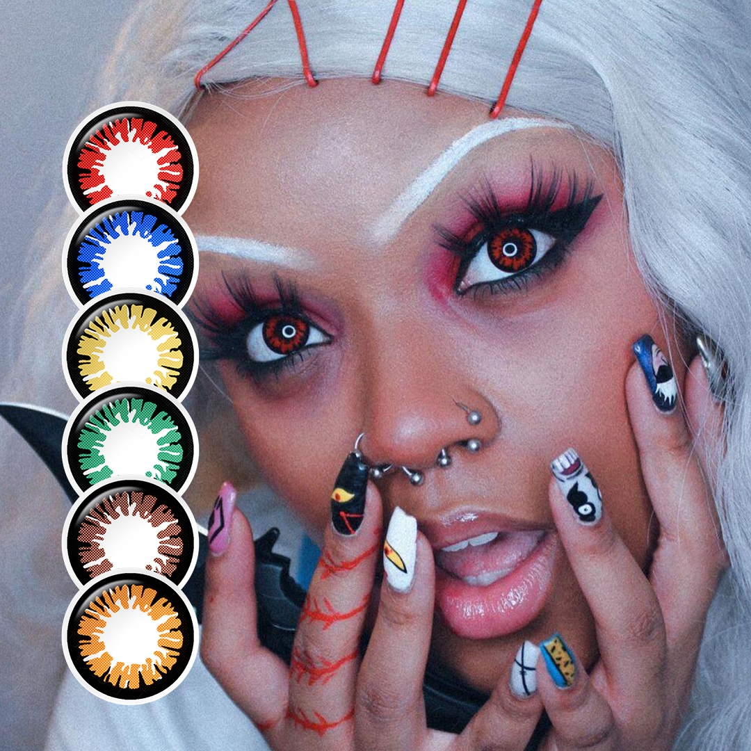 Pseyeche Halloween Contact Lenses Hollywood Eye Cosplay Soft Lens Glamor Lenses Color Lenses for Eyes Lentilles De Yeux