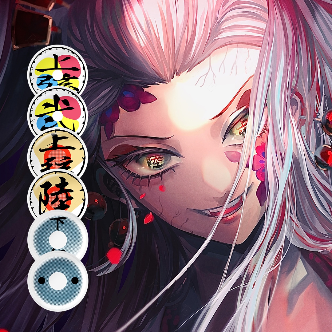 Free Shipping Items Pseyeche Halloween Contacts Crazy Sharingan Eye Lens Anime Cosplay Contact Lenses Lentes De Contacto