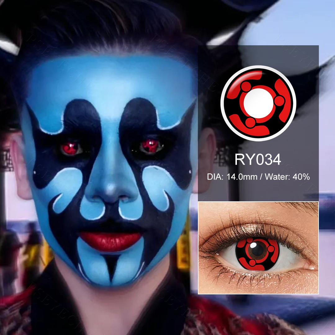 Hot Sale Sharingan Cosplay Contact Lenses Eye Color Lens Korean Colored Contacts Wholesale Halloween Lentilles De Yeux for Eyes