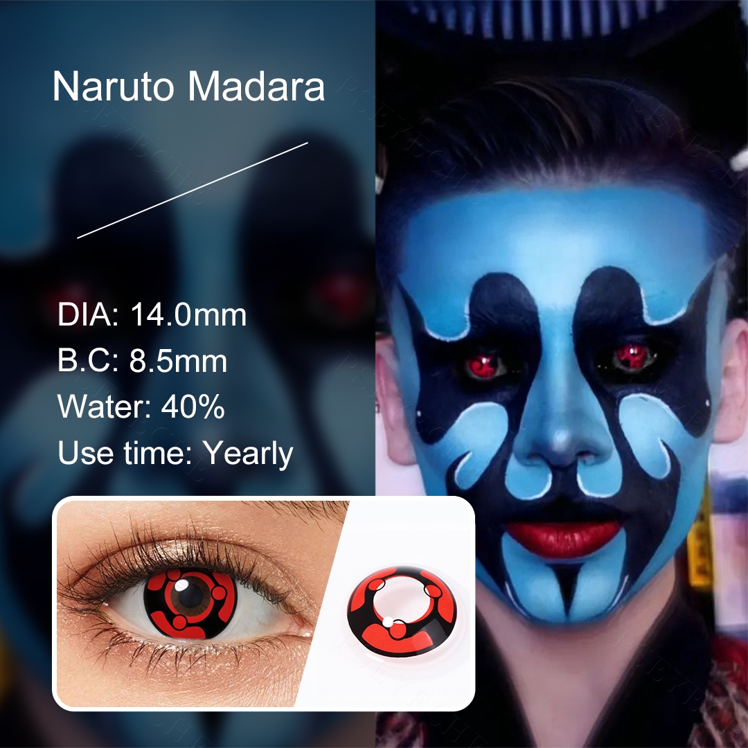 Hot Sale Sharingan Cosplay Contact Lenses Eye Color Lens Korean Colored Contacts Wholesale Halloween Lentilles De Yeux for Eyes