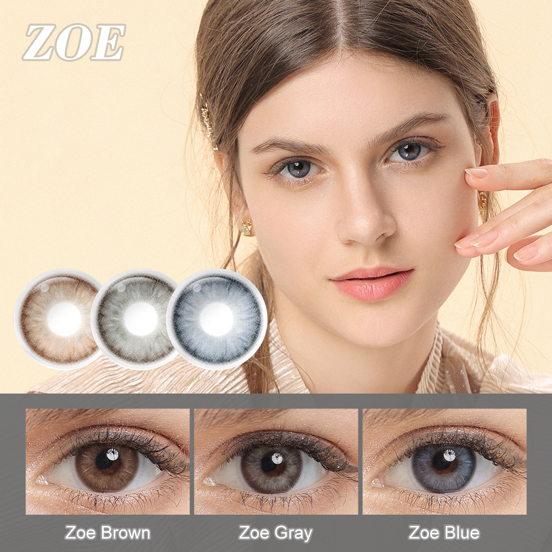 Free Shipping Magister New Arrival Eye Contact Lenses Zoe Natural Colored Eye Contacts Cosmetic Contact Lenses Lentes De Contato