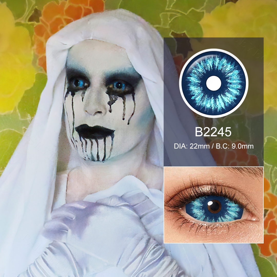 Snowy Night 22mm Sclera Lenses