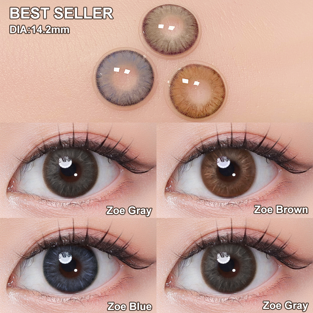 Free Samples Magister Eye Lens Wholesale Colored Contacts New Gray Cosmetic Eyewear Natural Soft Contact Lenses