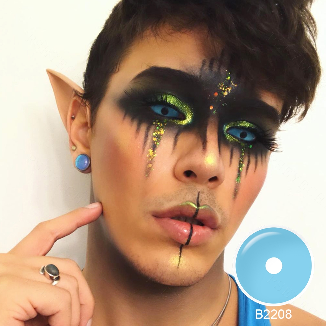 Pseyeche  Red Sclera Contacts Full Black Contacts All White Contacts  Sclera Lens 22 mm  Vial  Packed  Cosplay  Halloween  Lens