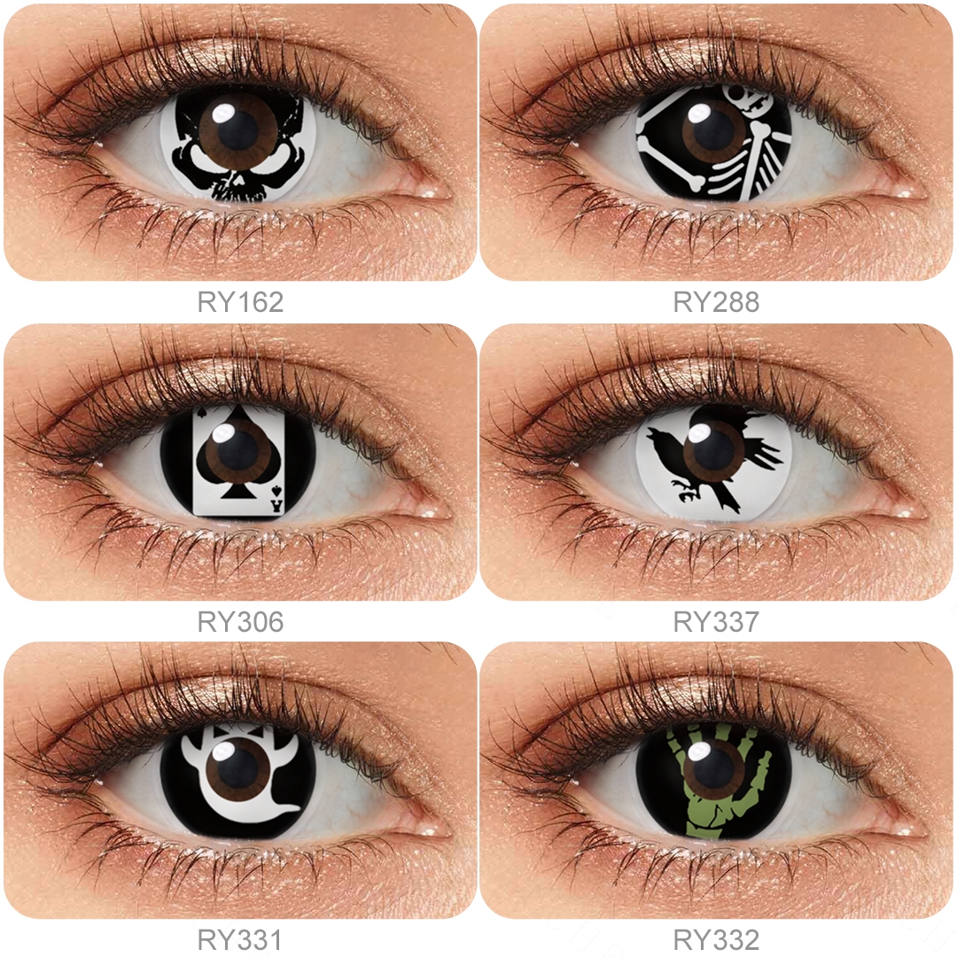 Hot Sales Pseyeche RY Spades Shape Contact Lenses Pseyeche Eye Cosplay Soft Lens Lentillas Lensa Kontak