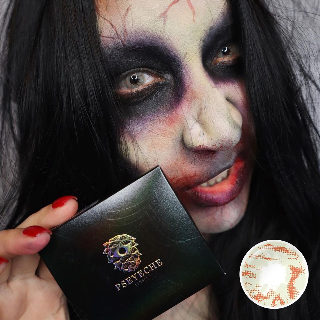 Free Shipping Zombie Eye Halloween Contact Lenses Pseyeche Hollywood Eye Cosplay Soft Lens Lentes De Contacto Kontaktlinsen