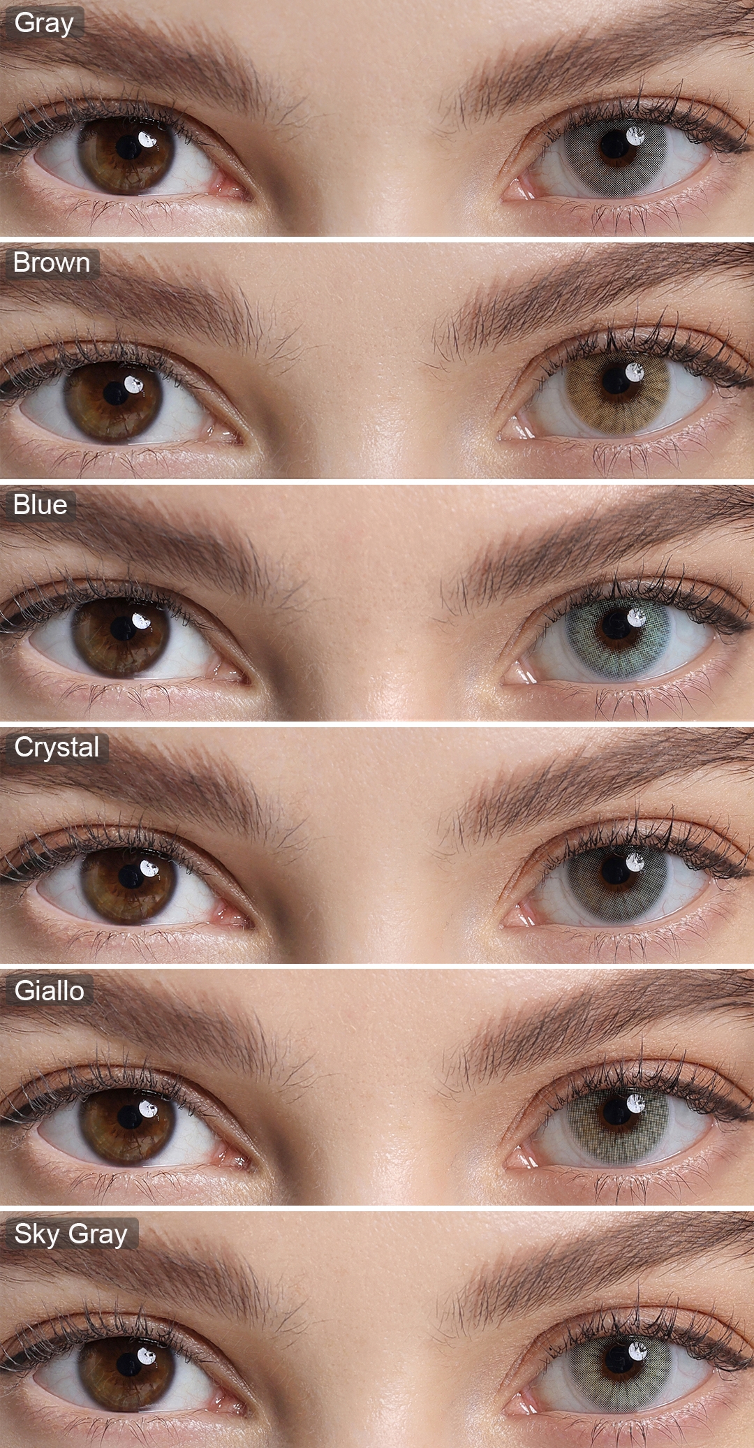 Color Contact Lens Natural Colored Eye Contacts Showcase