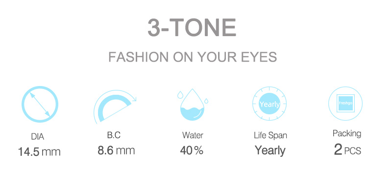 Color Contact Lens Yearly Blue Eye Contacts