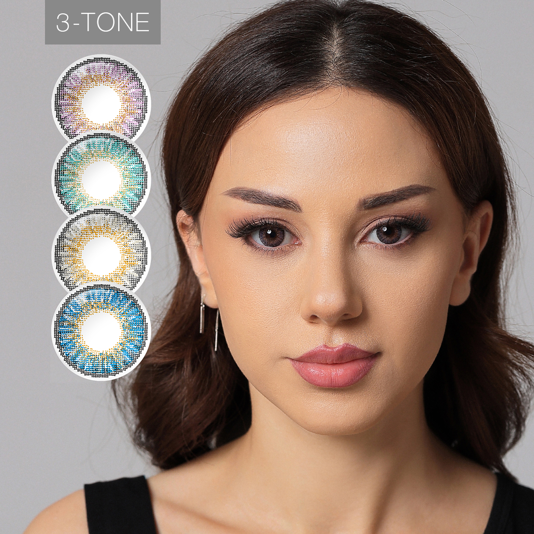 Free Samples Freshgo 3 Tone Eye Lens Contact Softlens Contact Lenses Manufacturers Lentillas Contactos De Colores Les Lentilles