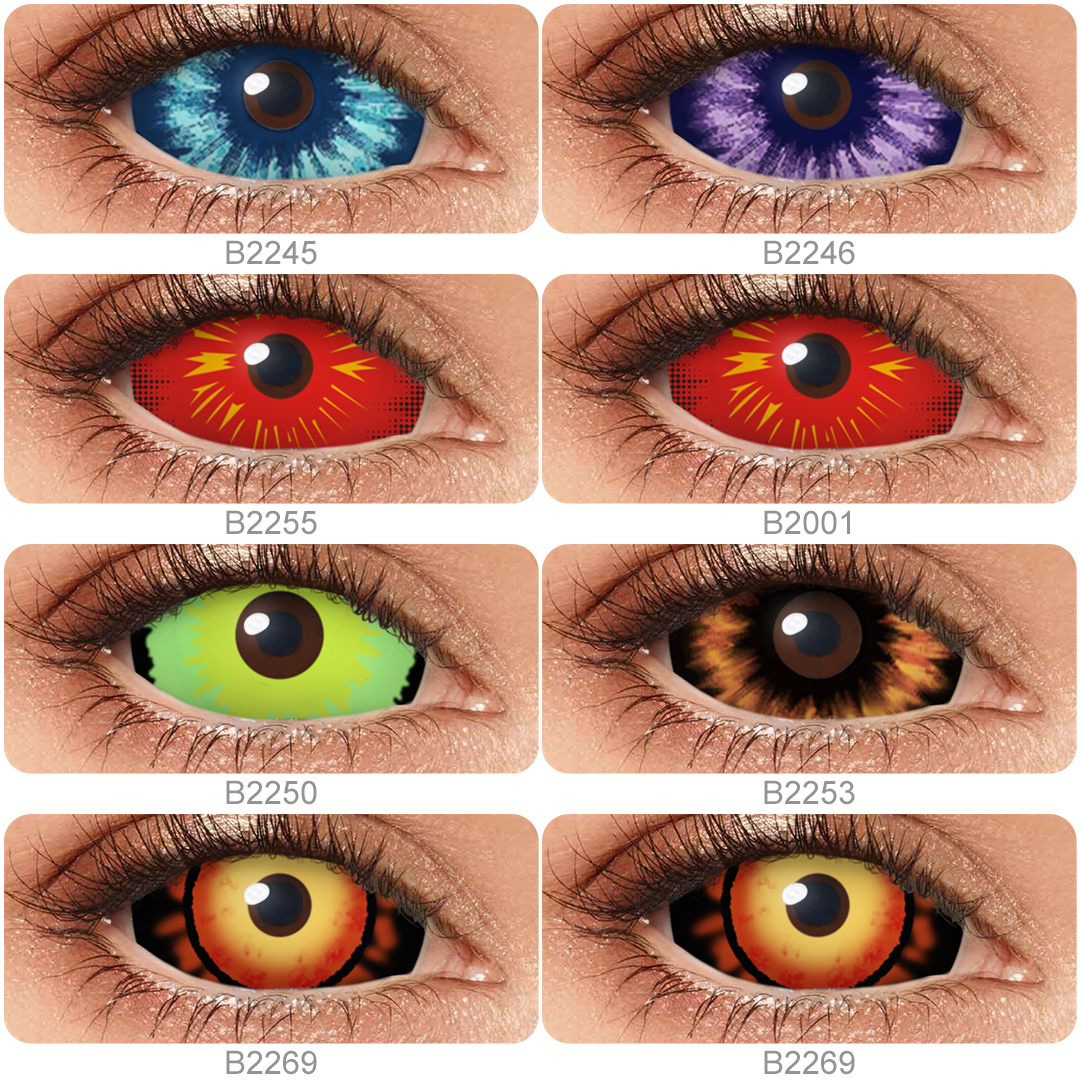 Snowy Night Sclera Lenses Detail