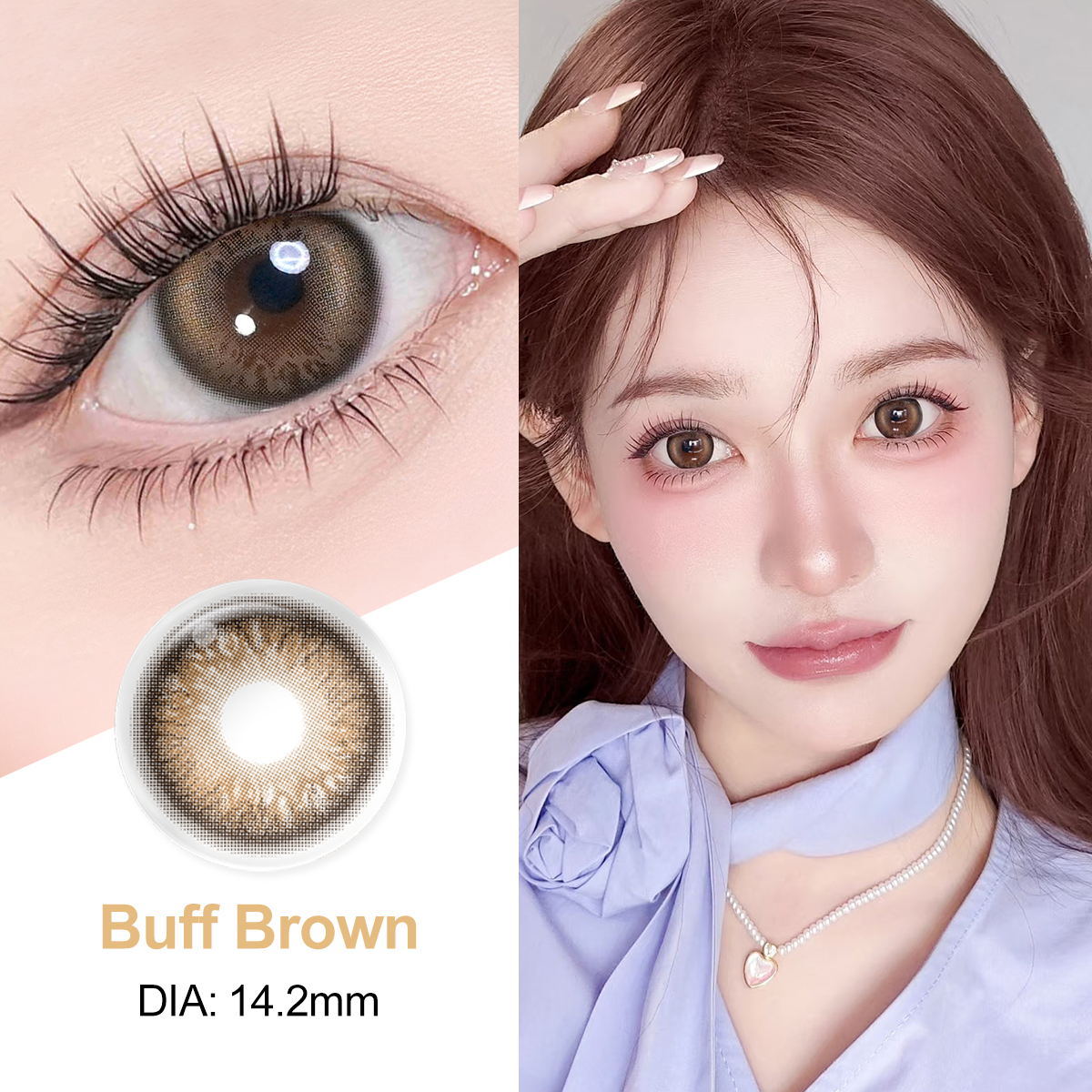 Free Shipping Magister Best Seller Blush Girl Contact Lenses 14.2 Eye Lens Cosmetic Contact Lenses Lentes De Contacto Lentilles