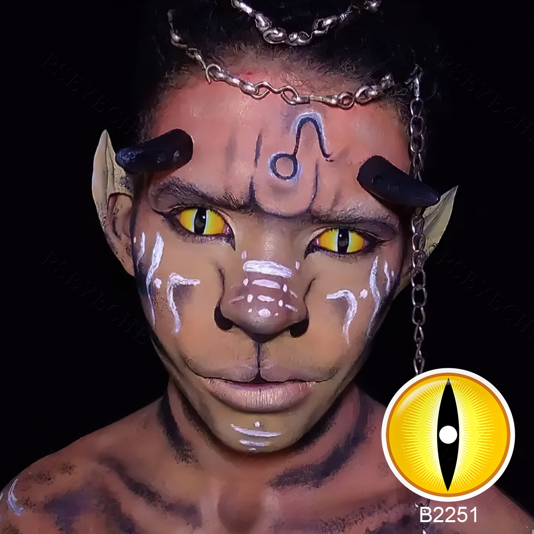 Hot Pseyeche 22mm Full Eye Lens Triple Iris Mummy Epic Sclera Eye Lenses Double Iris Creepy Epic Sclera sharingan Contact Lenses