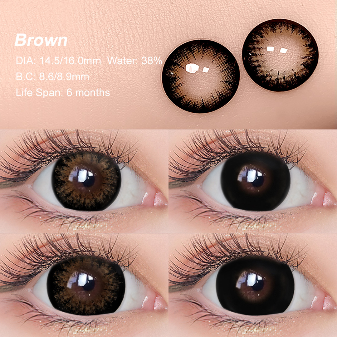 Free HOT Magister 16mm Colored Contacts Eye Contact Lenses Contact Lens Natural Soft Lens Wholesale Brown Lentes De Contacto