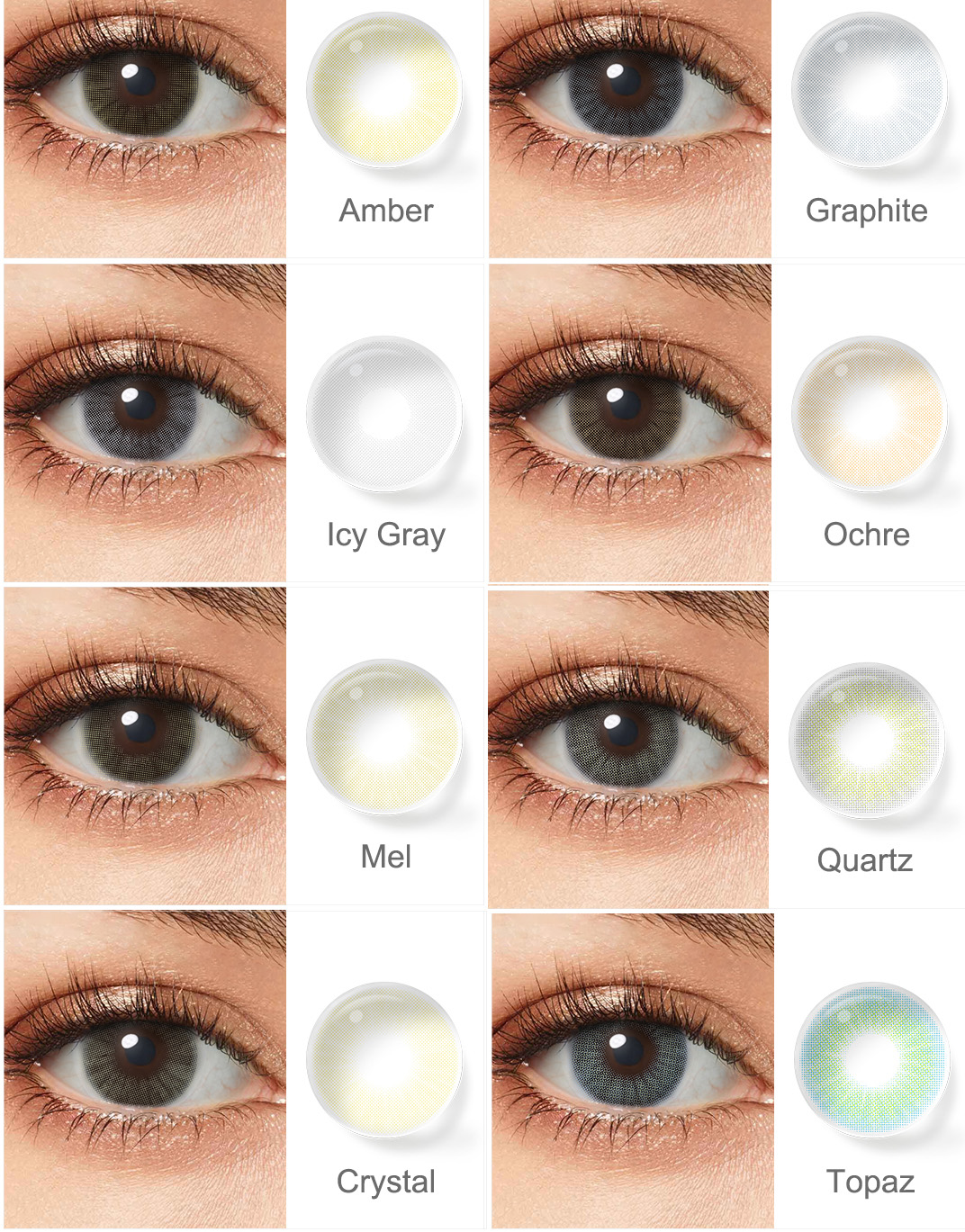 Free Sample Freshgo Contact Lenses Top Colored Contact Lenses High Quality Cosmetic Contact Lenses Natural Eye Lens Lentilles