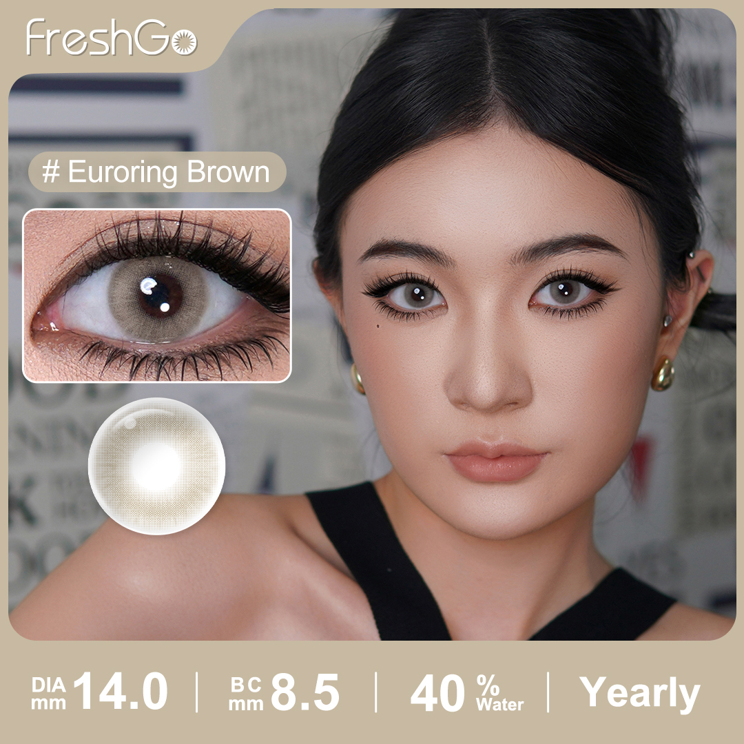 Free Sample Freshgo New Arrivals Euroring Contact Lenses Wholesale Softlens Eye Contacts Color Contact Lens Emballage Lentille