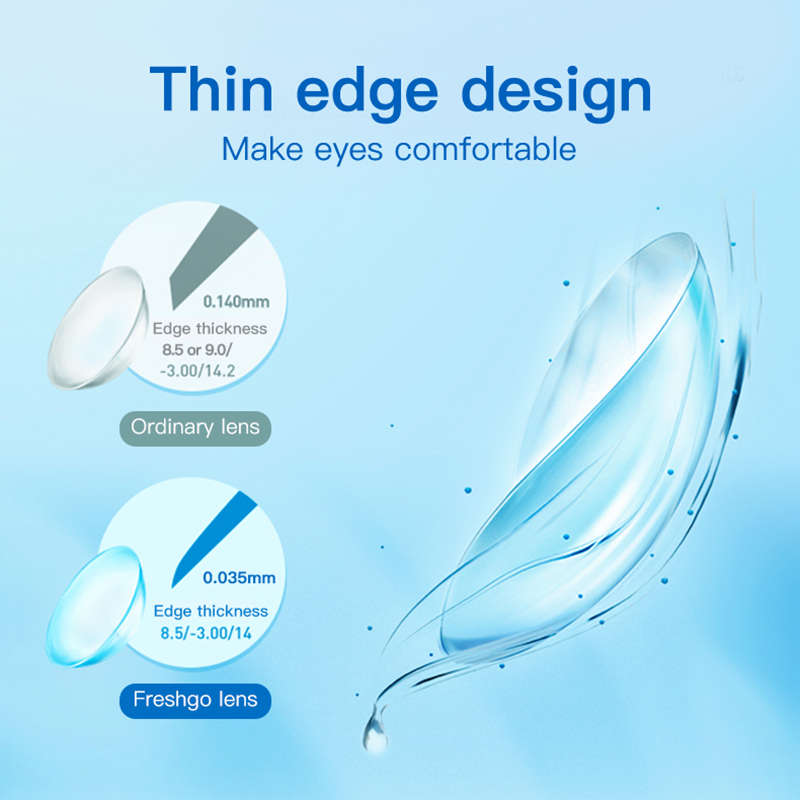 Free Magister Silicone Hydrogel Daily Disposable High Oxygen Permeability Soft clear Contact Lens Prescription Contact Lens