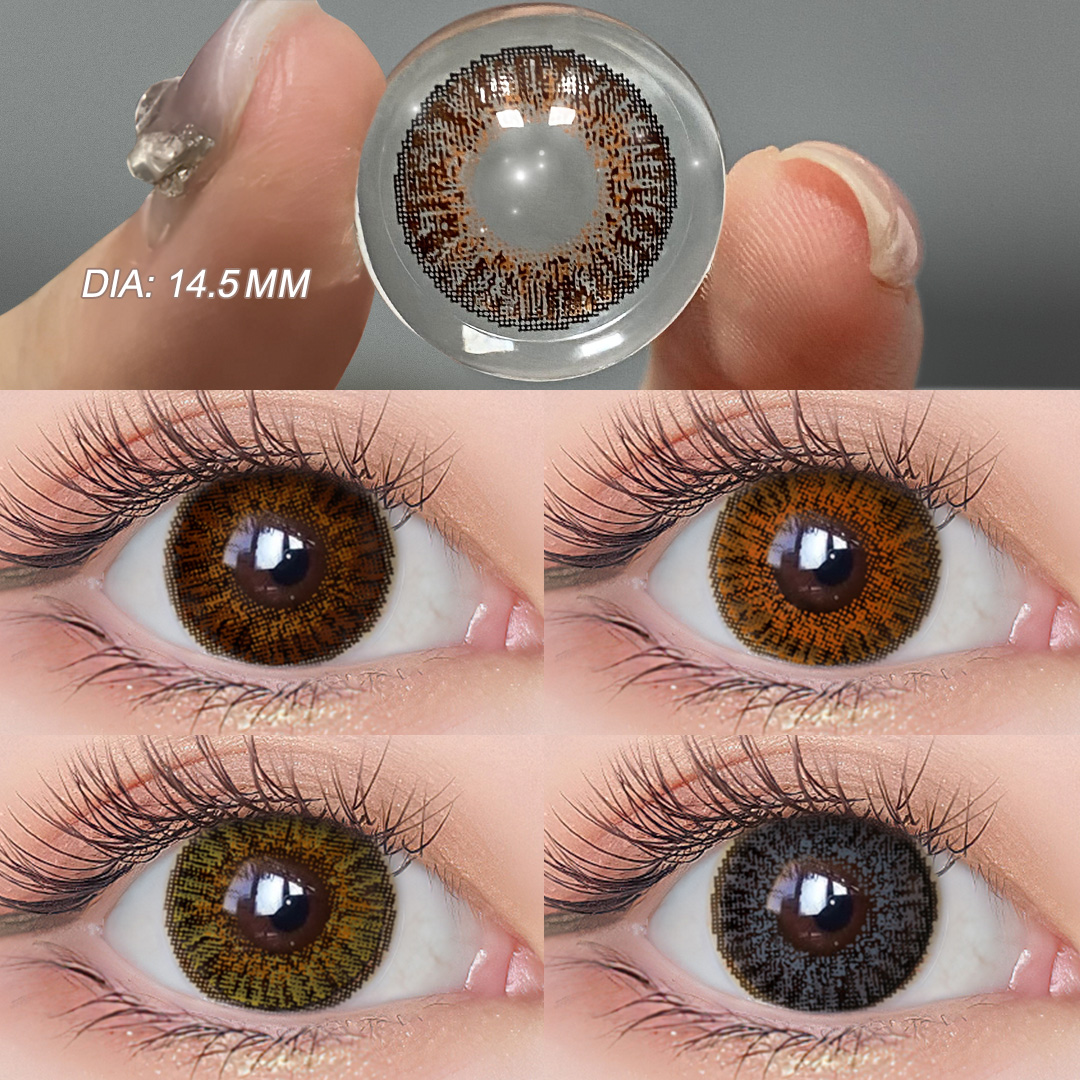 Free Sample MAGISTER Star 3tone Colored Contact Lenses Green Contact Lenses Lens Lentes De Contacto Emballage Lentille