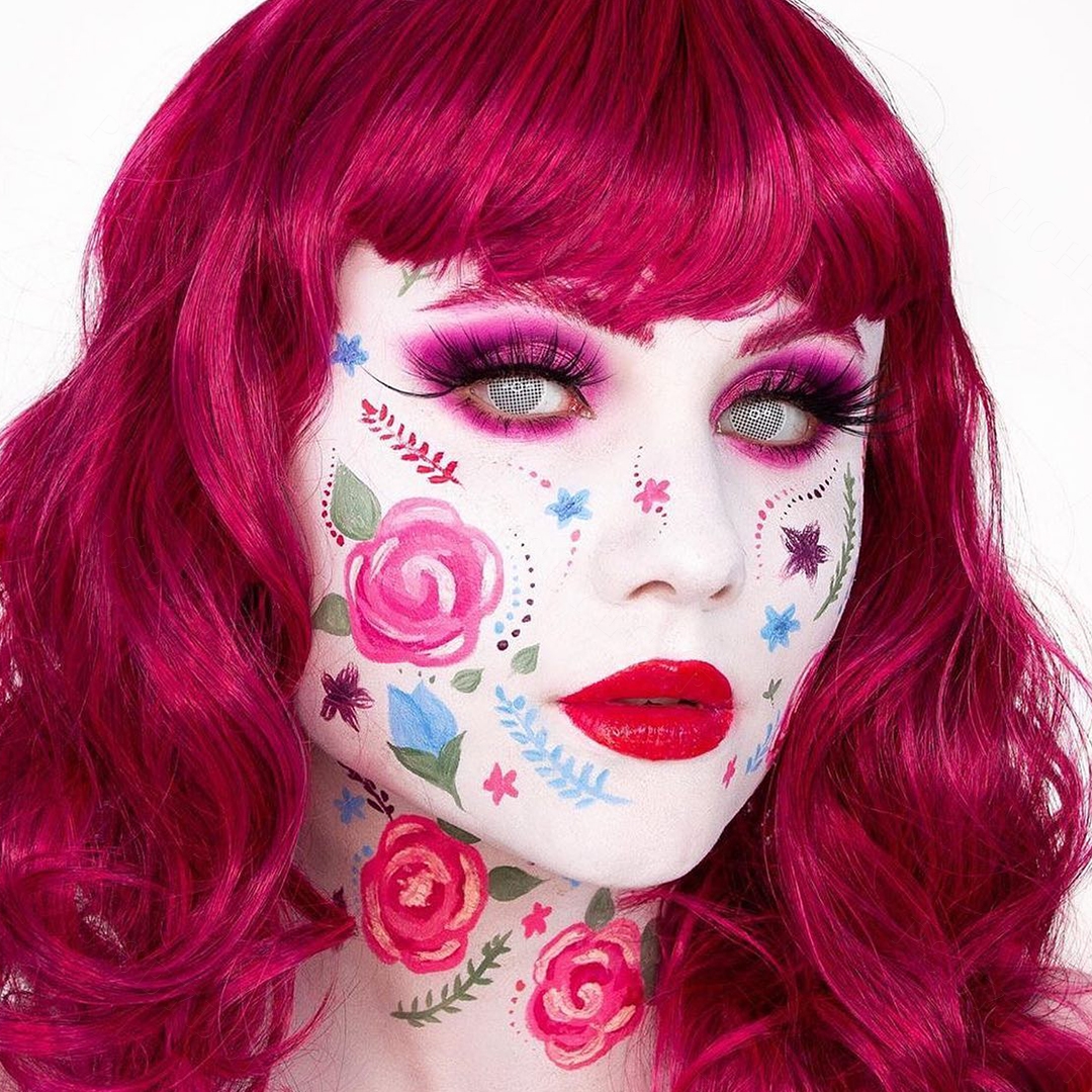 Free Samples Web Lentes Crack Lenses Pseyeche Crazy Softlens Anime Contact Lens Cosplay Halloween Contacts