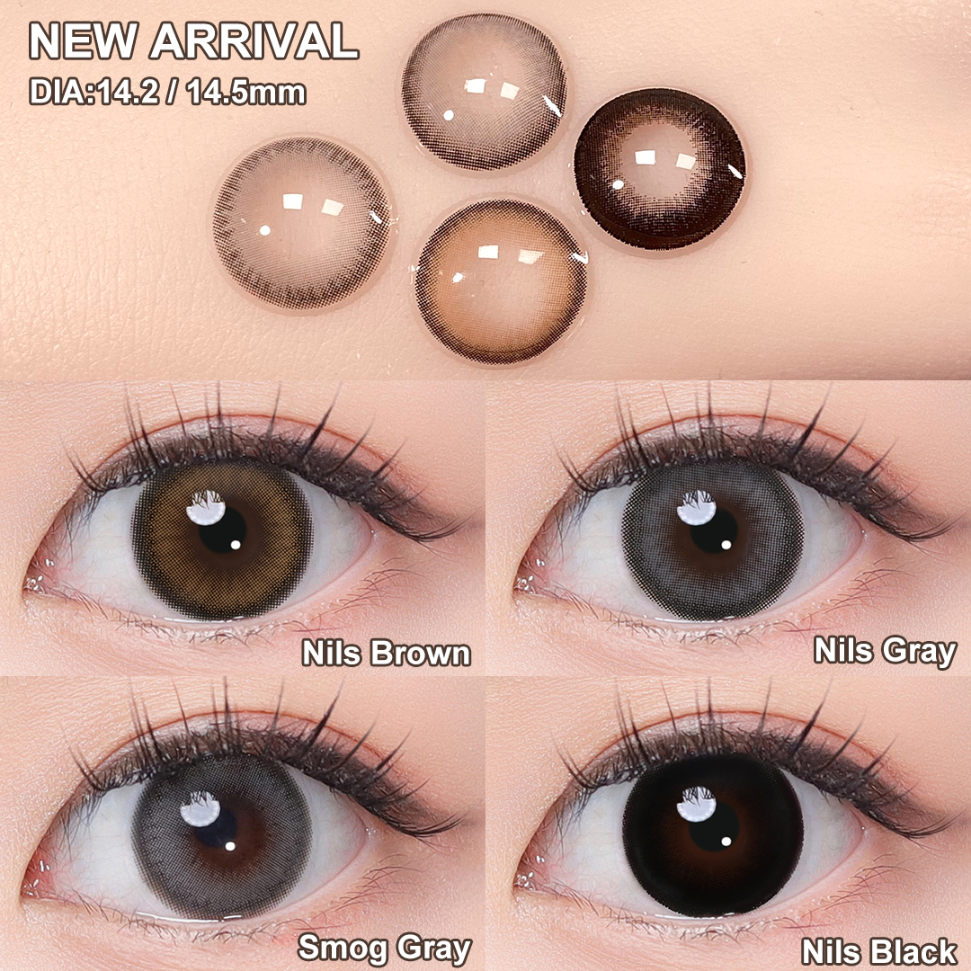 Free Magister  New NILS Lenses Contact Wholesale  Color Contact Lenses Brown Eye Contact Lenses Lentillas Lentes De Contacto