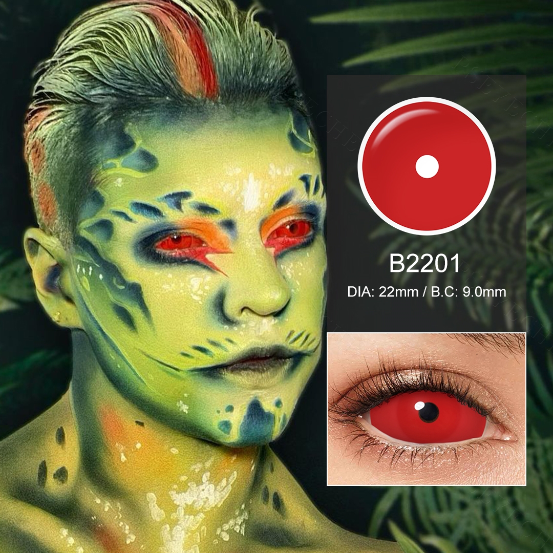 Psyeche 22mm Sclera Lenses Full Eye Contact Lenses Big Size Colored Contacts 1 Tone Black Contact Lenses Cosplay Anime Eye Lens