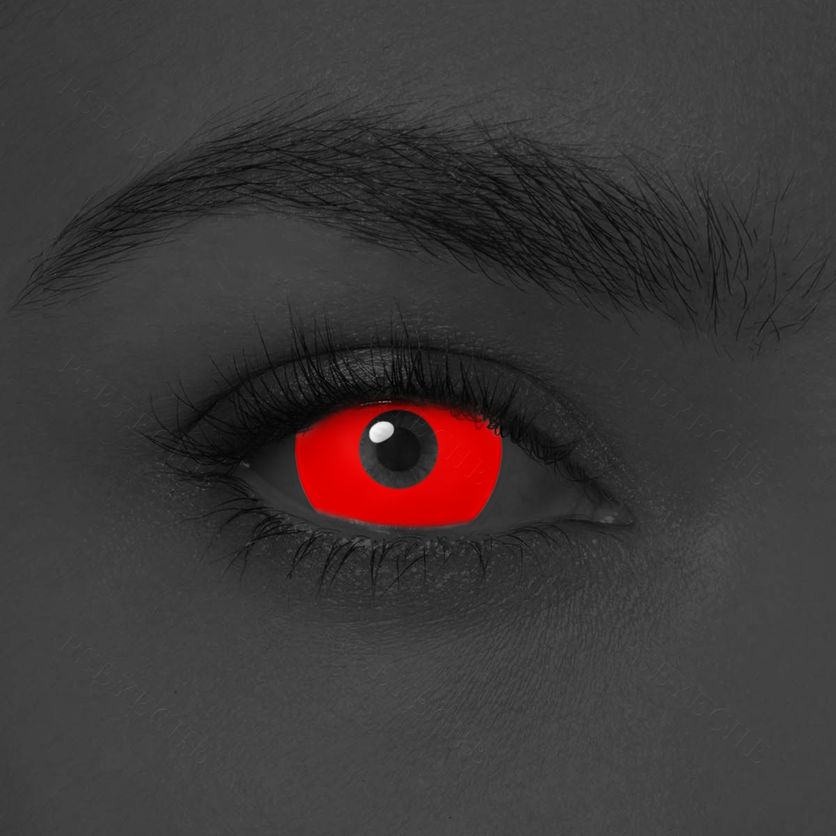 Free  Shipping UV Glow Contact Lenses Sclera 17mm Halloween Contact Lenses Yearly Beauty Decorative Contact Lenses Made in Korea